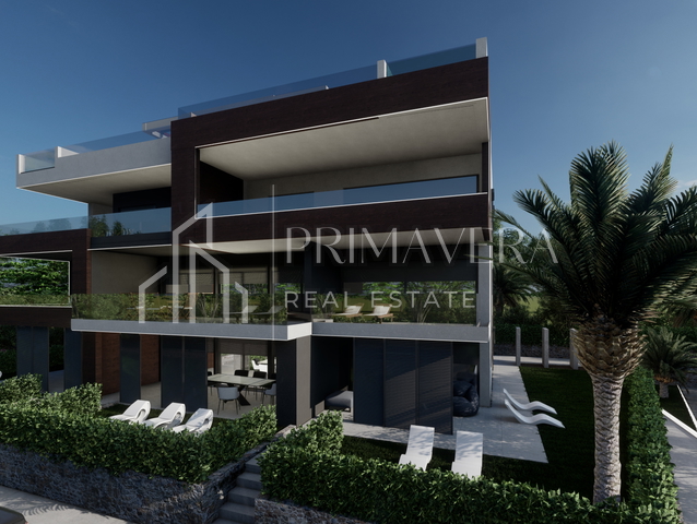 Zaton, a luxury new building 2nd row to the sea, apartment on the 1st floor - S4