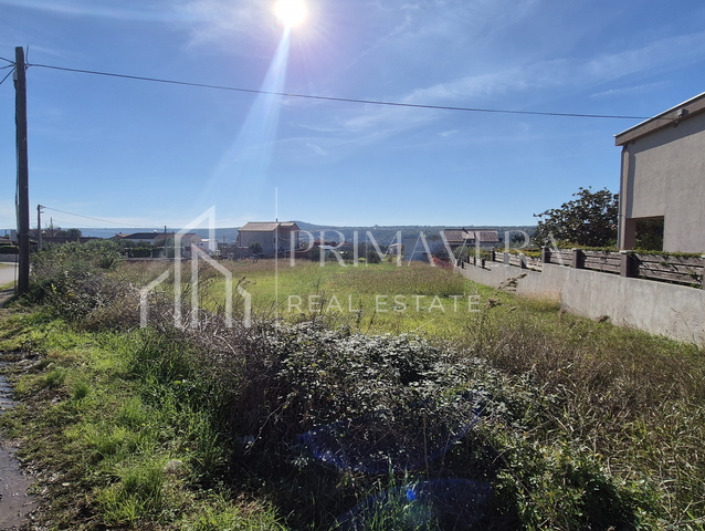 Posedarje, građevinsko zemljište 1261 m2 na odličnoj lokaciji, pogled na more