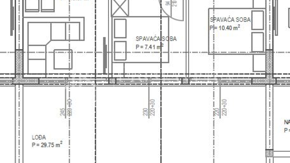 Zaton, a luxury new building 2nd row to the sea, apartment on the 1st floor - S5