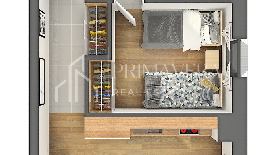 Posedarje, land with building permit - 4 apartments, swimming pool, summer kitchen, sea view