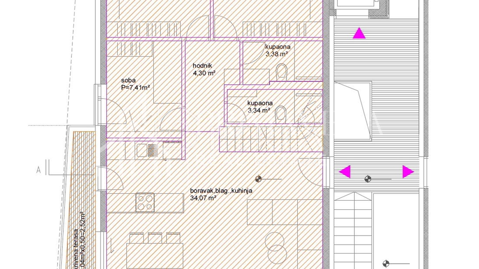 Zadar/Diklo, new building, a luxury three bedroom apartment, 1st floor, S4