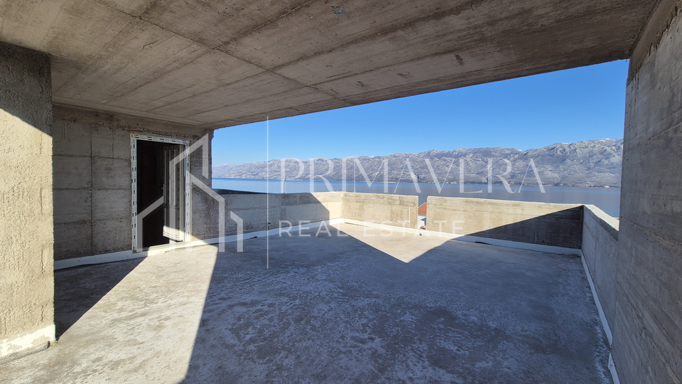 Ražanac, novogradnja, penthouse S4, krovna terasa, prekrasan pogled