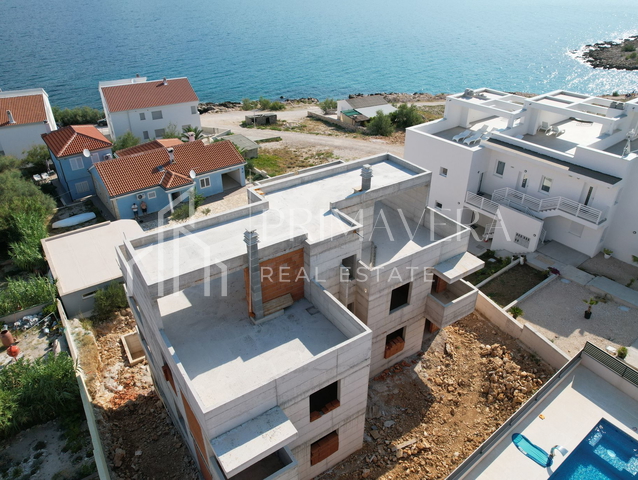 Ražanac, new building, penthouse S3, roof terrace, beautiful sea view