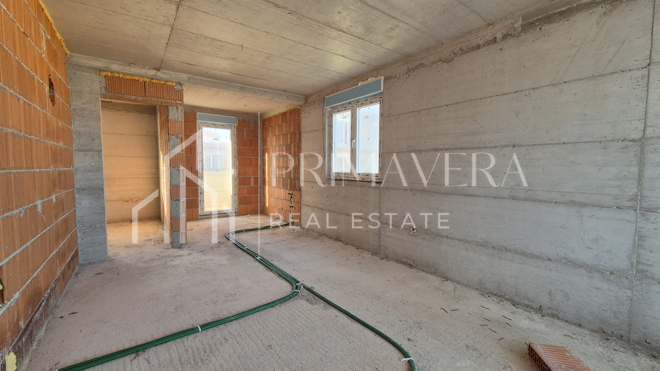 Ražanac, new building, penthouse S3, roof terrace, beautiful sea view