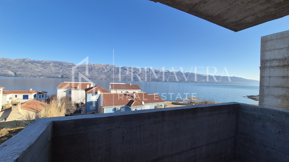 Ražanac, new building, penthouse S3, roof terrace, beautiful sea view