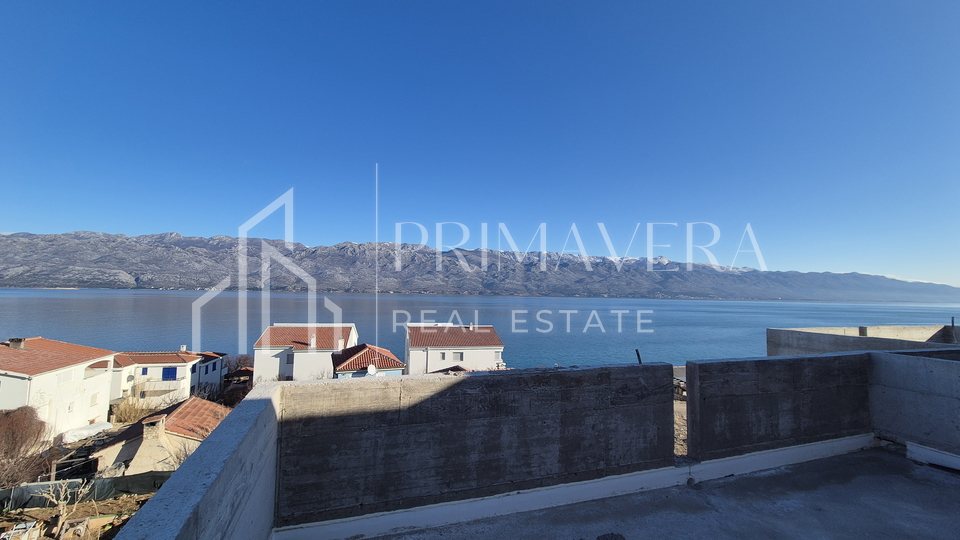 Ražanac, new building, penthouse S3, roof terrace, beautiful sea view