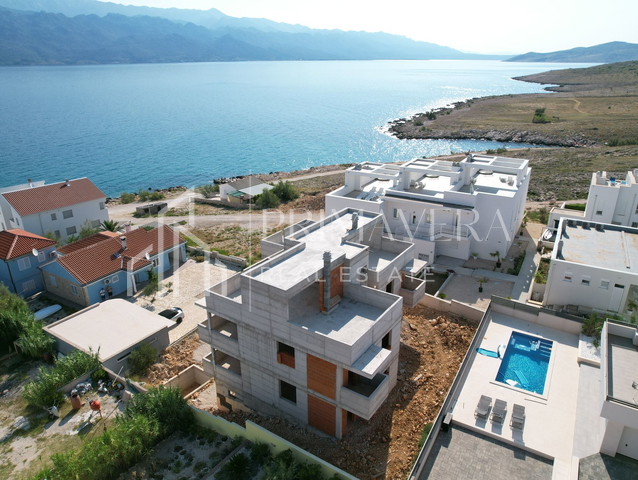 Ražanac, new building, 70m from the sea, apartment S3, garden, sea view