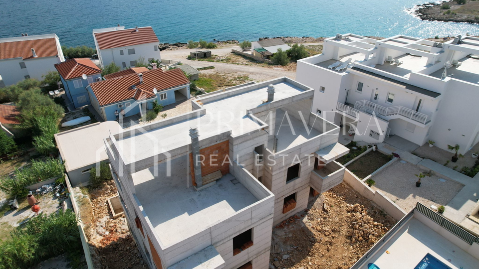 Ražanac, new building, 70m from the sea, apartment S2, garden, sea view