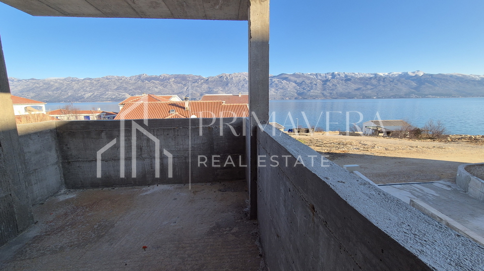 Ražanac, new building, 70m from the sea, apartment S2, garden, sea view