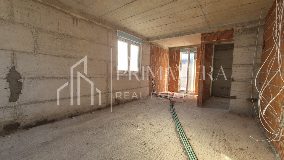 Ražanac, new building, 70m from the sea, apartment S2, garden, sea view