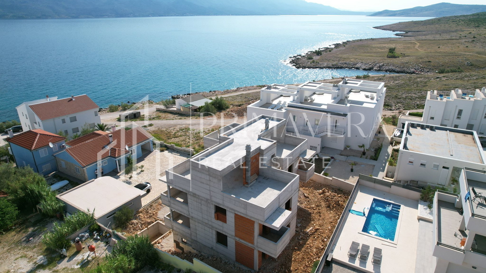 Ražanac, new building, 70m from the sea, apartment S2, garden, sea view