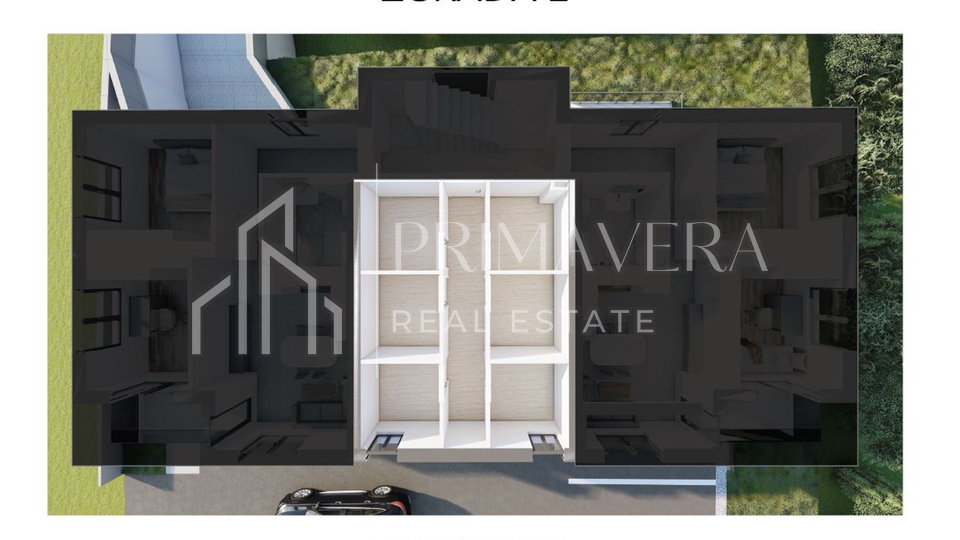 Zadar/Plovanija, new building, a two-bedroom apartment with garden, S2, 95,84 m2