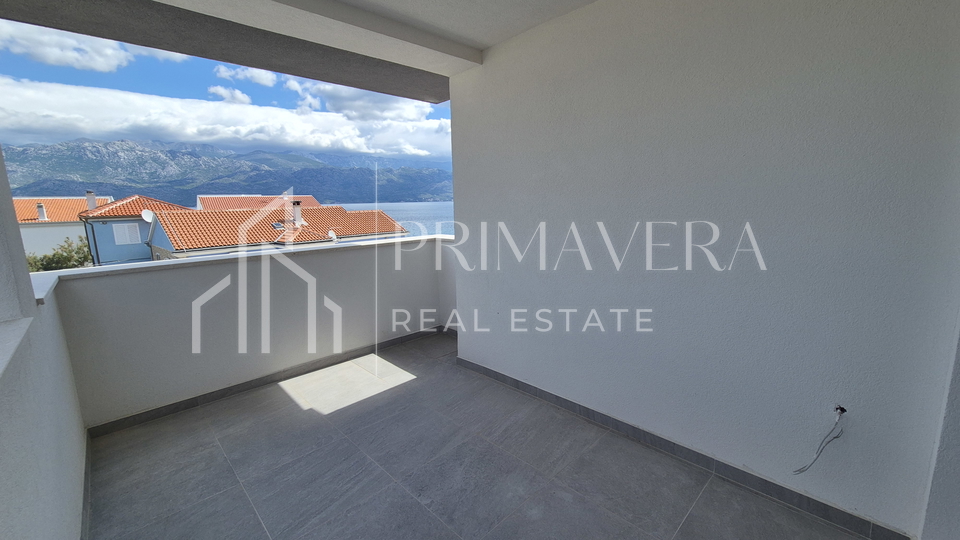 Ra&zcaron;anac&comma; new building&comma; 70m from the sea&comma; apartment S1&comma; garden&comma; sea view