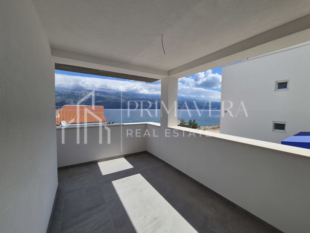 Ražanac, new building, 70m from the sea, apartment S2, garden, sea view