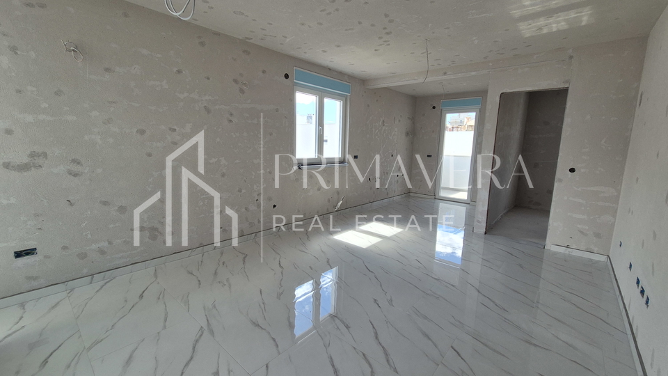 Ra&zcaron;anac&comma; new building&comma; penthouse S4&comma; roof terrace&comma; beautiful sea view