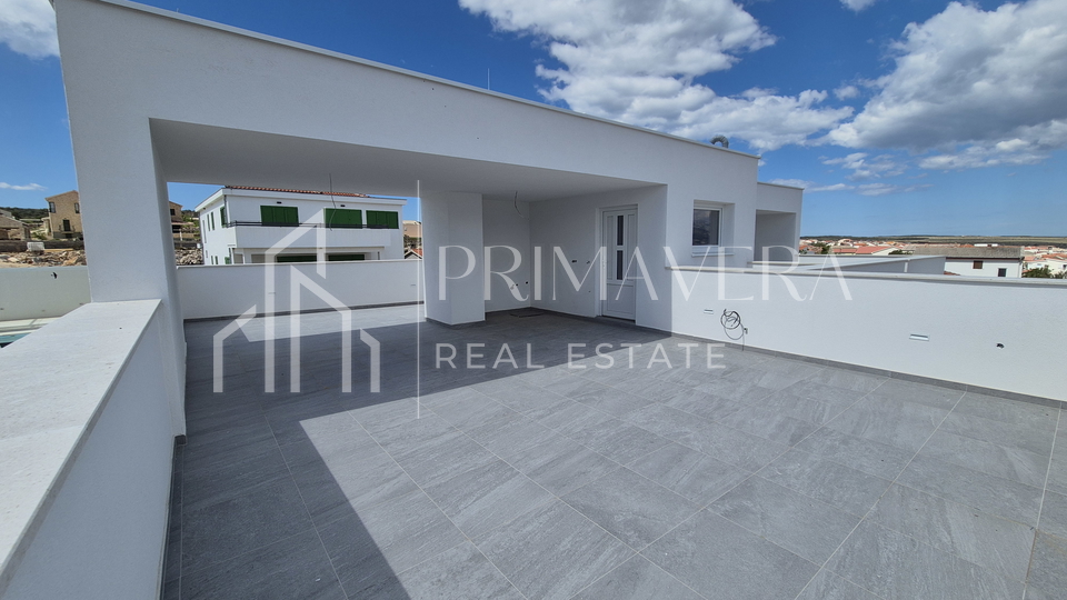 Ra&zcaron;anac&comma; new building&comma; penthouse S4&comma; roof terrace&comma; beautiful sea view