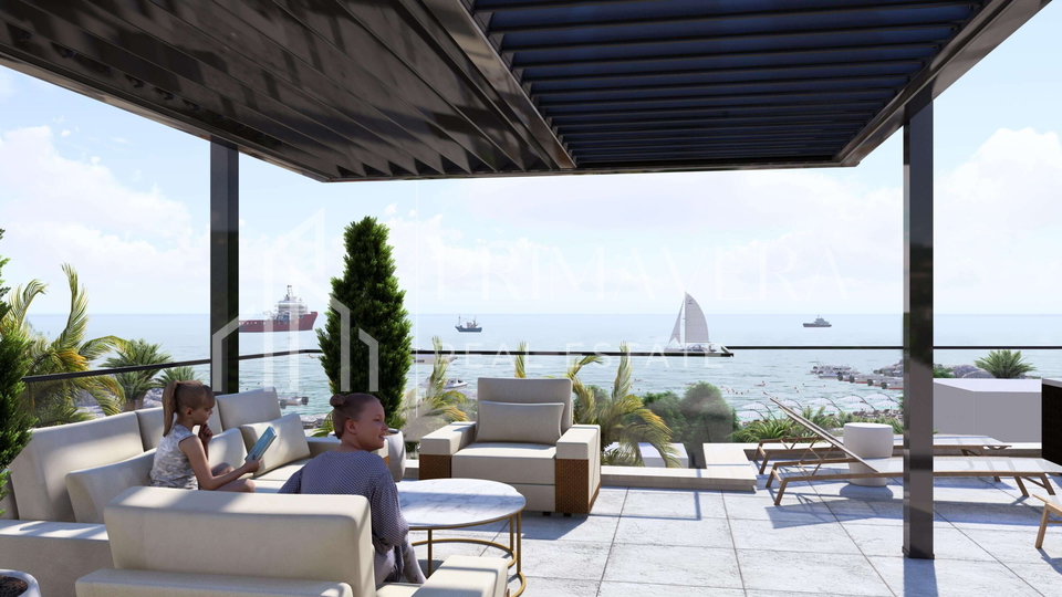 Suko&scaron;an&comma; exclusive project 1st row to the sea&comma; a three bedroom apartment