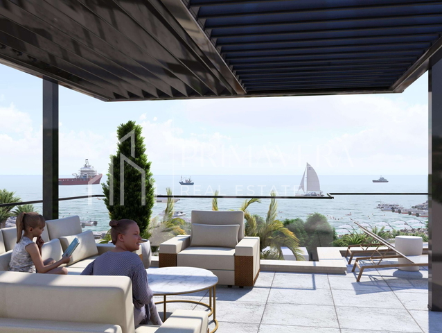 Sukošan, exclusive project 1st row to the sea, 2 bedroom apartment with a roof terrace