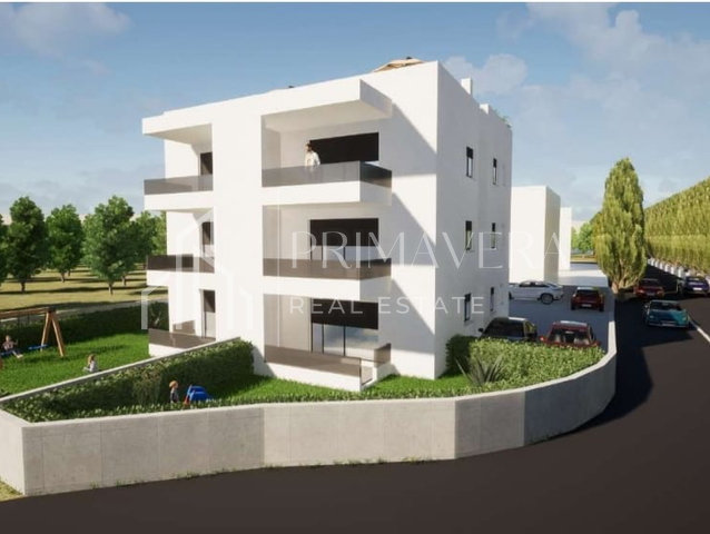 Pakoštane, new building, apartment on the ground floor with a garden, S2