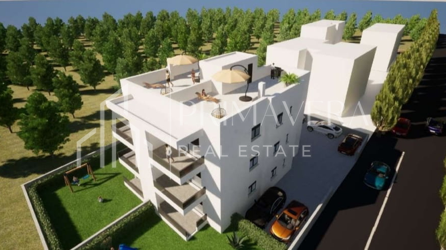 Pakoštane, new building, apartment on the ground floor with a garden, S2