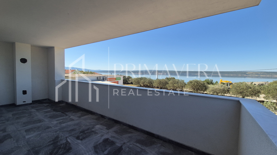 Maslenica&comma; new building&comma; 2bedroom flat with a sea view &plus; garage