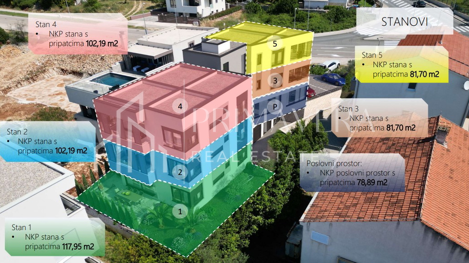 Zadar  - Belafu&zcaron;a&comma; novogradnja&comma; trosoban stan S2 s gara&zcaron;om&comma; 1&period; kat