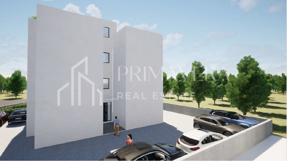 Pakoštane, new building, apartment on the ground floor with a garden, S1