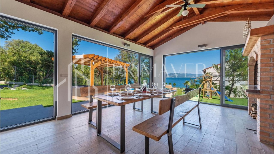 Posedarje, a unique pool villa, 1st row to the sea