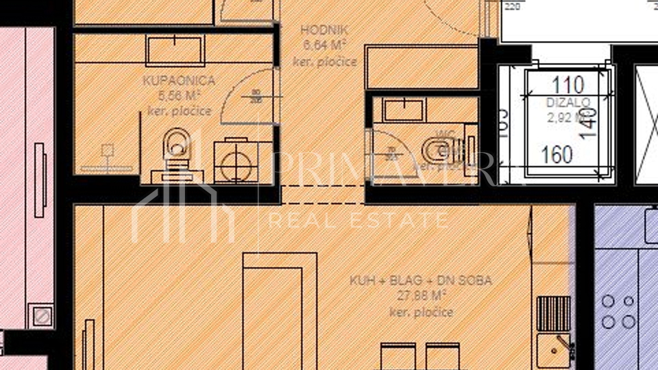Sv. Filip i Jakov, new building, 2-bedroom apartment on the 1st floor, S6