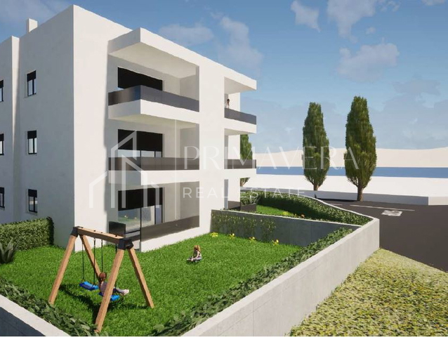 Pakoštane, new building, apartment on the ground floor with a garden, S1