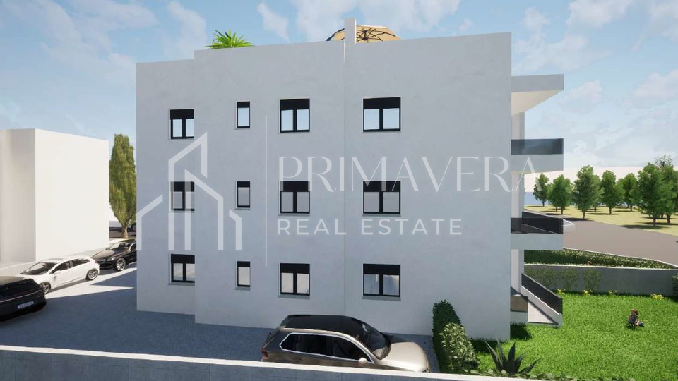 Pakoštane, new building, apartment on the ground floor with a garden, S2