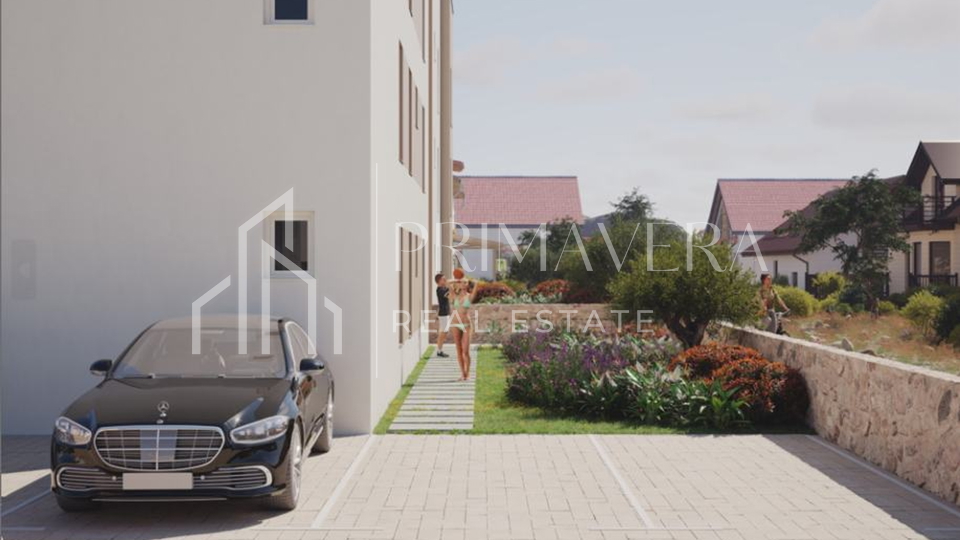 Sukošan, new building only 70m from the sea, sea view, apartment S4, 1st floor