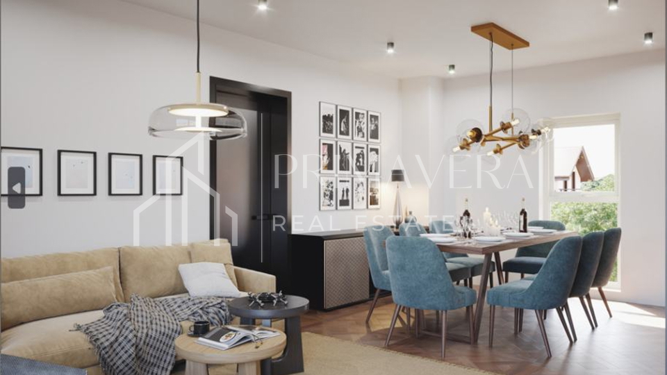 Sukošan, new building only 70m from the sea, sea view, apartment S4, 1st floor