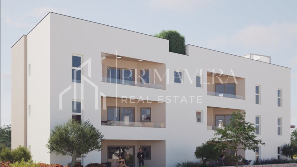 Sukošan, new building only 70m from the sea, sea view, apartment S4, 1st floor