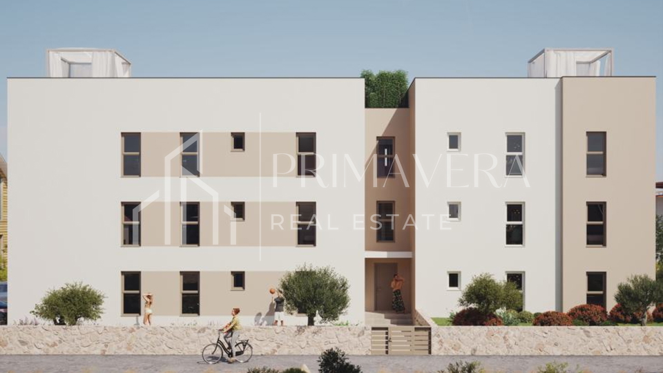 Sukošan, new building only 70m from the sea, sea view, apartment S4, 1st floor