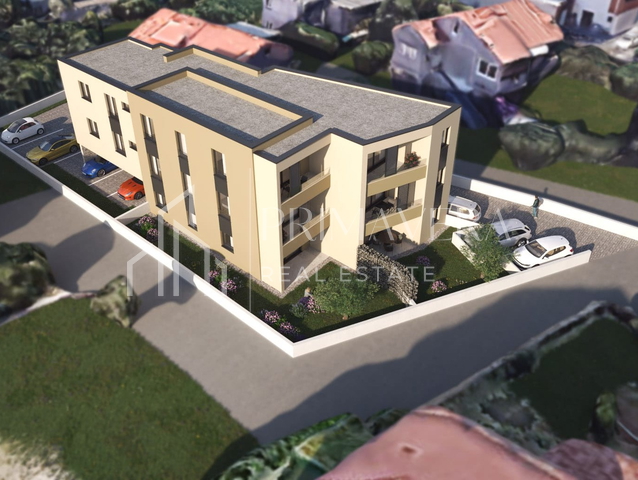 Bokanjac, S2 - dvosoban stan s vrtom, novogradnja