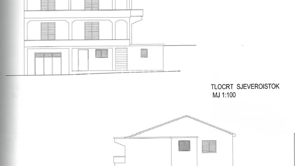 Rovanjska, Modrič, 1st row to the sea, house with 4 apartments
