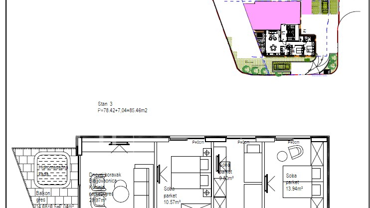 Suko&scaron;an&comma; exclusive project 1st row to the sea&comma; a three bedroom apartment