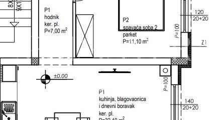Pakoštane, new building, apartment on the ground floor with a garden, S2