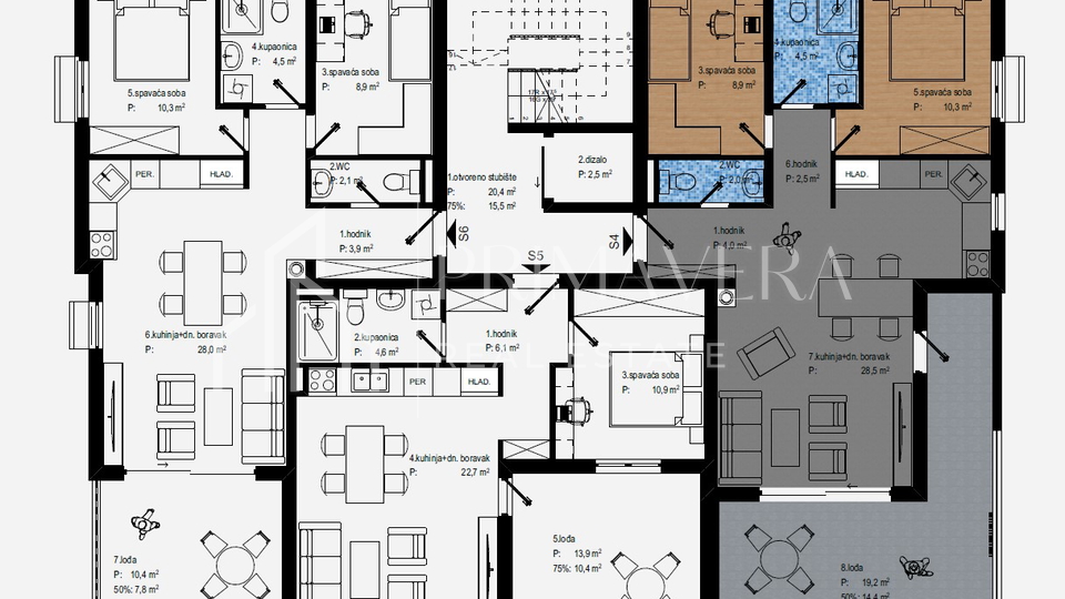 Zadar - Vidikovac&comma; dvosoban stan u novogradnji&comma; 81&comma;19 m2&comma; S4