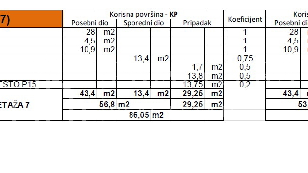 Zadar&sol;Crvene ku&cacute;e&comma; novogradnja&comma; jednosobni stan S7&comma; 2&period;kat&comma; pogled na more