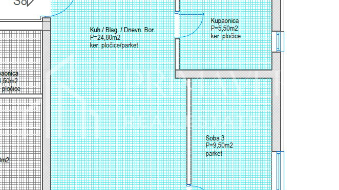 Zadar - Plovanija&comma; novogradnja&comma; trosoban stan na 2&period;katu&comma; S8