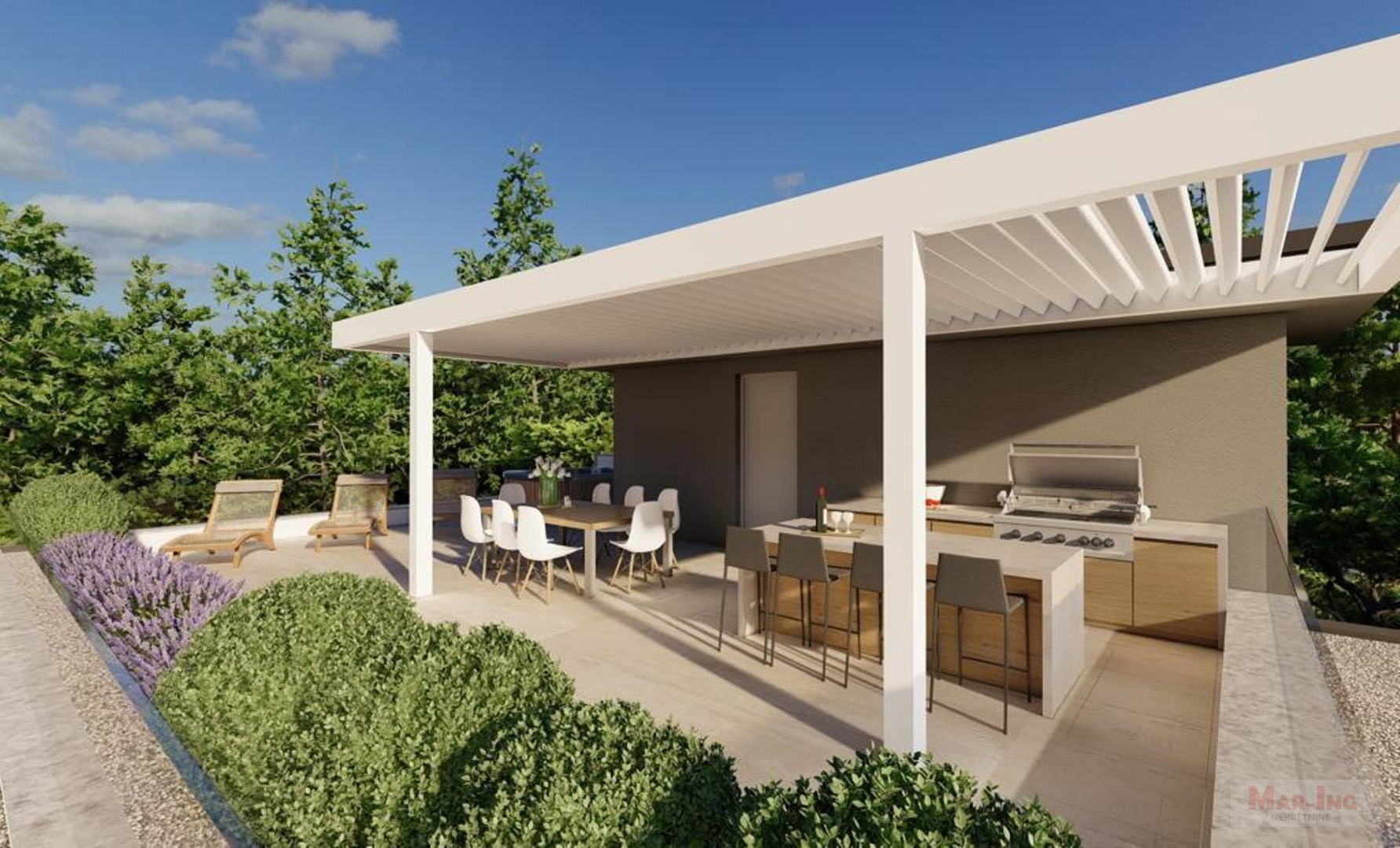 PRIVLAKA - PUNTA - apartman prizemlje prvi red