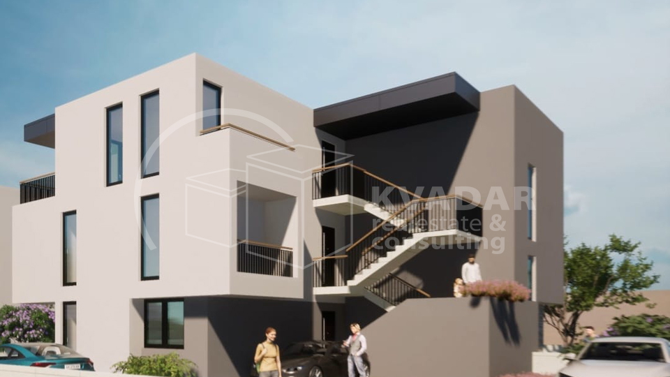 Novi Projekt Dalmatinka - Stan 3S +DB - terasa i  balkon - parkirno mjesto