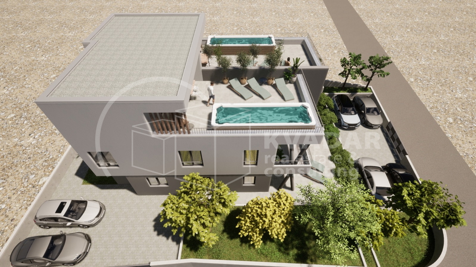 Prodaje se luksuzni 3- sobni stan u Vodicama površine 86 m2 / S 2 /Top lokacija / Novogradnja