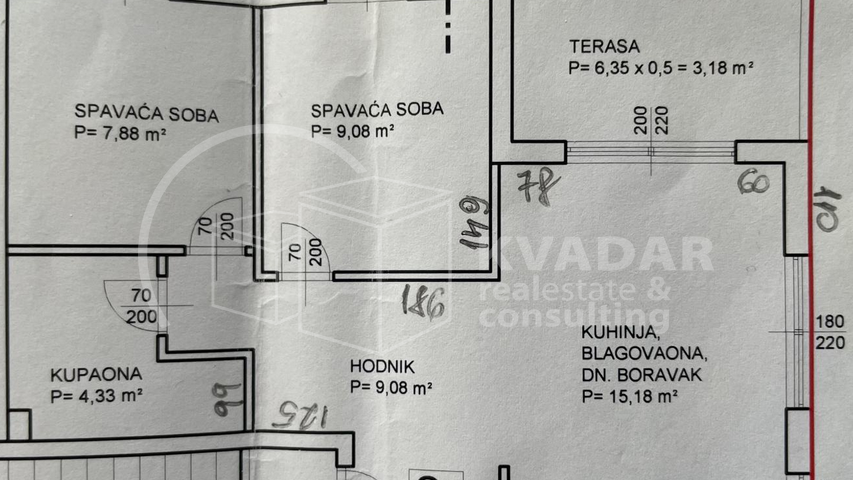 PRODAJA STAN&comma; DIKLO ZADAR - POGLED NA MORE - 350 metara do mora&comma;  49&comma;50 m2