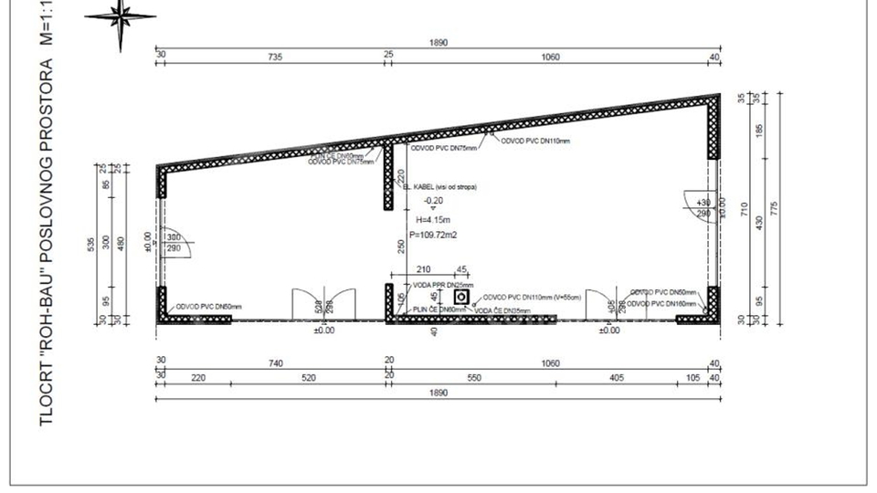 POSLOVNI PROSTOR, JARUŠČICA - LANIŠTE. 110 M2 !!!