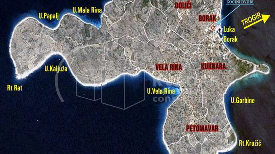 Land, 853 m2, For Sale, Drvenik Mali