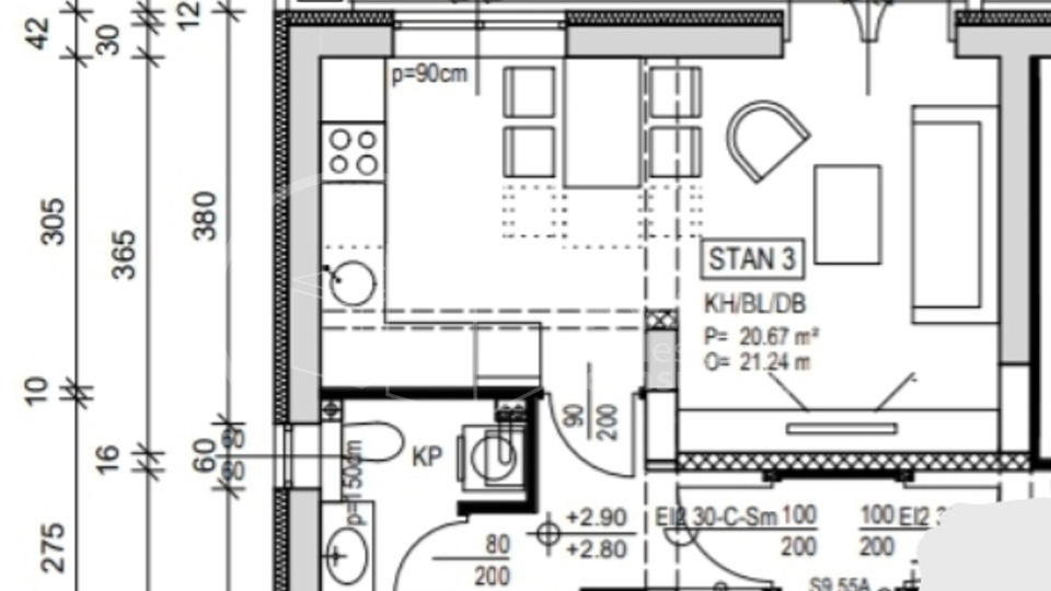 PRODAJA / DUGO SELO CENTAR / DVOETAŽNI ČETVEROSOBNI STAN  neto 101.74m2