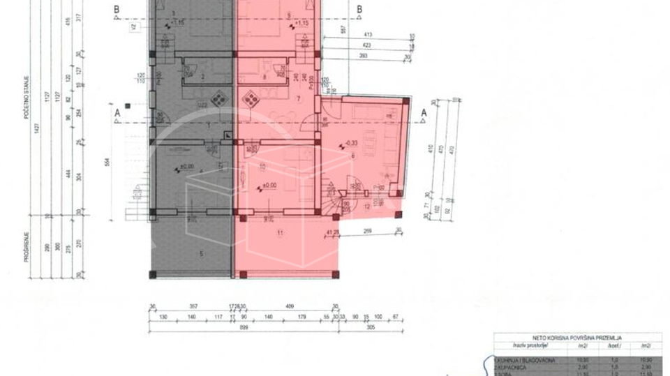 Karlobag - apartman 59m2 sa terasom - pogled more
